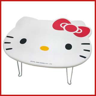 Sanrio Hello Kitty Face Folded Table   Accent /Work Play White  