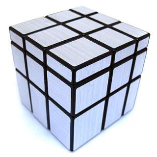   Sticker Mirror Block 3x3x3 Magic Cube Twist Puzzle Black  