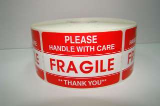 Rolls 1000 each 2x3 PLEASE Fragile Shipping Labels Stickers  
