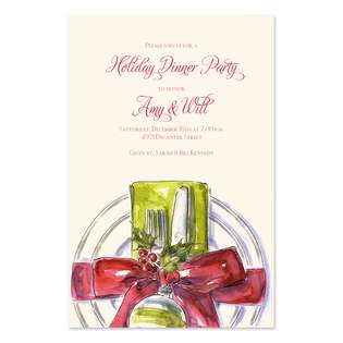   Festive Plate Personalized Wedding Invitations (30 Count) 