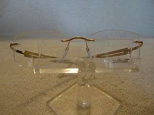 Silhouette Metal Look 7671in Shimmering Alabaster (6053) Eyeglass 