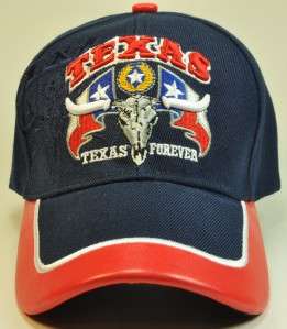WHOLESALE NEW TEXAS FOREVER CAP HAT W/LEATHER NAVY  