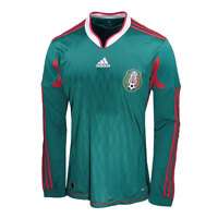 Mexico Home Long Sleeve Soccer / Futbol Jersey  