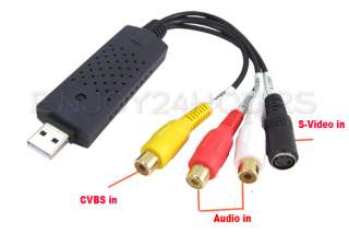 USB DVR CCTV Video Audio Capture Recorder Card Adapter  