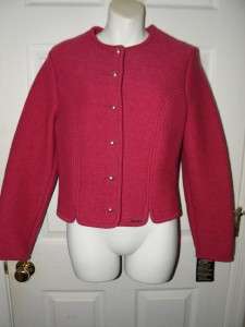 NWT GEIGER Fuschia Pink Classic Tracht Mode German Traditional Sweater 
