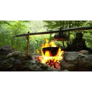  Camping Fire   Peel and Stick Wall Decal by Wallmonkeys 