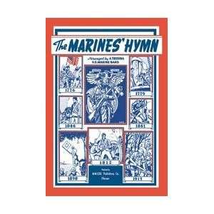  The Marines Hymn #1 12x18 Giclee on canvas