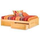   Concord Platform Bed w Raised Panel Footboard Twin Natural Maple