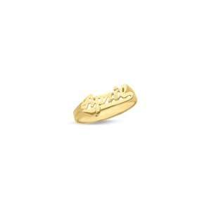  18K Gold Plate Script Name Ring (7 Letters) 18k gold hoops Jewelry