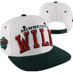  Minnesota Wild Super Star White/GreenSnapback Hat Sports 