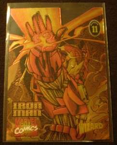 1996 Wizard Magazine Chromium Series #11 Iron Man  