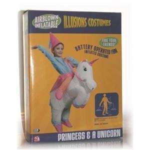  Airblown Inflatable Princess & Unicorn Costume Fits 
