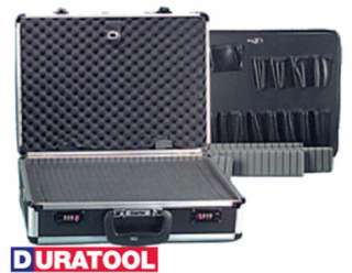  Equipment Tool Carrying Case Mobile Lightweight Aluminum Black  