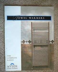 MYSON TOWEL WARMERS   1990s BLUE CIRCLE Catalog  