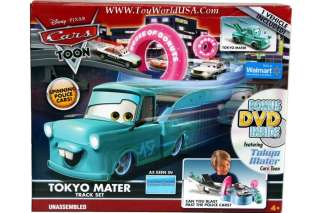 Disney Cars Toon Tokyo Mater Track Set w/Bonus DVD  