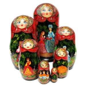    GreatRussianGifts Cinderella nesting doll (7 pc) Toys & Games
