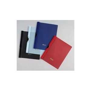   Report Cover, 30 Sheet Capacity, Clear Front/Red Back