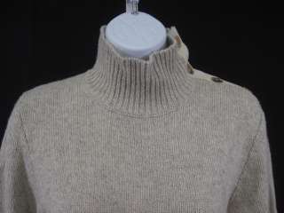 CALVIN KLEIN Beige Turtleneck Sweater Size Large  