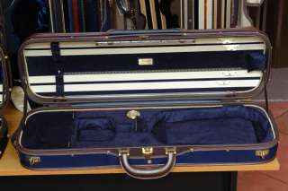 Musafia Cremona Italy Italian blue Violin case strap Luxury Silk FREE 