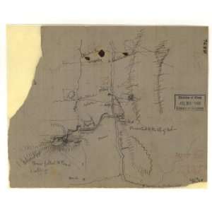 Civil War Map Rough sketch of the battle of Rich Mountain, July 11 12 