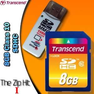  8GB Class 10 SDHC Card (TS8GSDHC10) Includes 8GB SDHC Class 10 