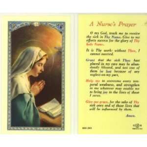  A Nurses Prayer   Madonna Holy Card (800 345)   10 pack 