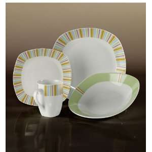 16pc TTU Gallery Porcelain Dinnerware Set   Capri  Kitchen 