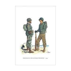  Parachute and Ranger Infantry 1944 20x30 poster