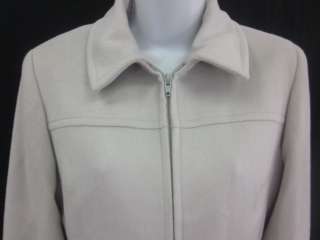 APOSTROPHE Light Gray Angora Fleece Suit Sz M  