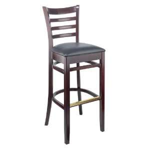 Carole Bar Stool with Mahogany Finish 