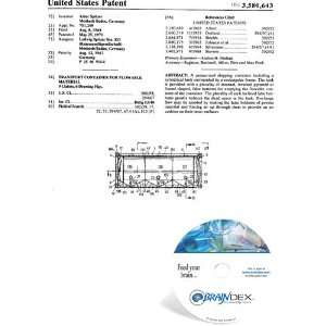  NEW Patent CD for TRANSPORT CONTAINER FOR FLOWABLE 