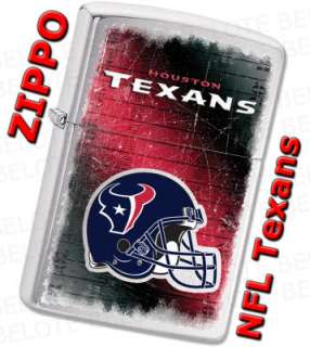 Zippo 2011 NFL Houston Texans Chrome Lighter 28225 NEW  