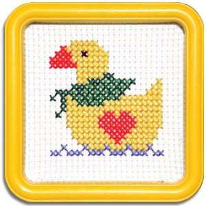  Easy Street Little Folks Yellow Duck with Green Checkered 
