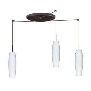  Besa Lighting 3JW 489718 W3 SN Nickel Multi Light Pendant 