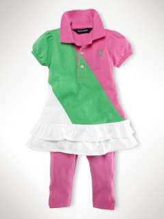 Color Block Polo Legging Set   Infant Girls Sets   RalphLauren