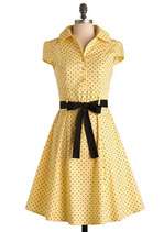Hepcat Dress in Canary Yellow  Mod Retro Vintage Dresses  ModCloth 