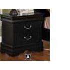 Furniture of America Night Stand in Black by Furniture of America