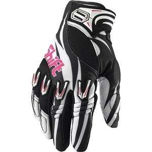  Shift Racing Womens Stealth Gloves   Small (8)/Black/Pink 