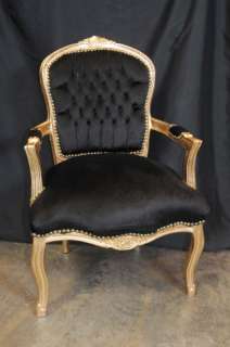 Gilt French Arm Chair Funky Boudoir Seat  