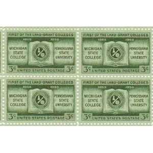  Michigan State and Penn State Set of 4 x 3 Cent US Postage 