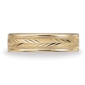  Benchmark 6mm Woven Band   14k Yellow Gold Jewelry
