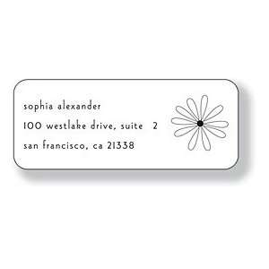   Inkwell Personalized Address Labels   Flower (A 20)
