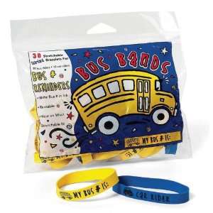  Bus Bands ID Bracelets 30 Wrist bands Toys & Games