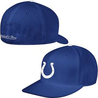 Mitchell & Ness Indianapolis Colts Fitted Throwback Hat   