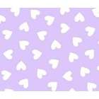 SheetWorld Fitted Crib / Toddler Sheet   Hearts Pastel Lavender Woven 