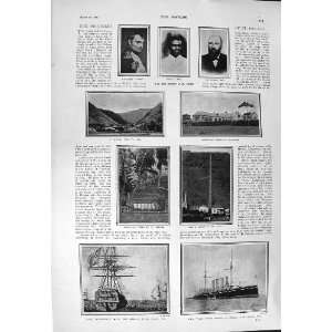  1900 SHIP BELLEROPHON NIOBE HELENA NAPOLEON WAR HORSES 