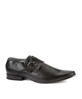 Black (Black) Black Monk Buckle Shoes  240330101  New Look