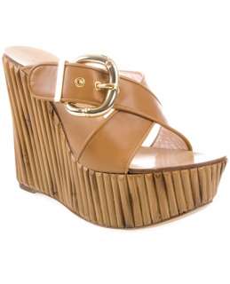 Casadei Leather Mule Wedge Heel Sandals   Mell   farfetch 