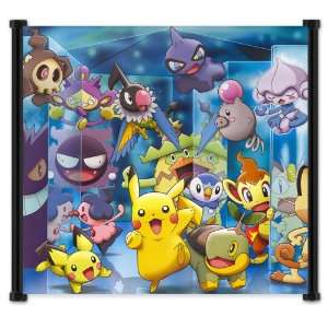  Pokemon Anime Fabric Wall Scroll Poster (17x16) Inches 