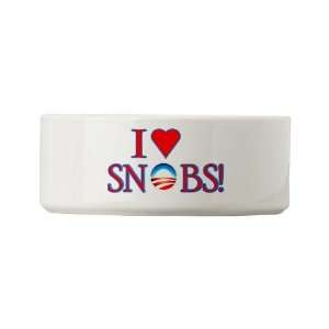  I love snobs Obama Small Pet Bowl by  Pet 